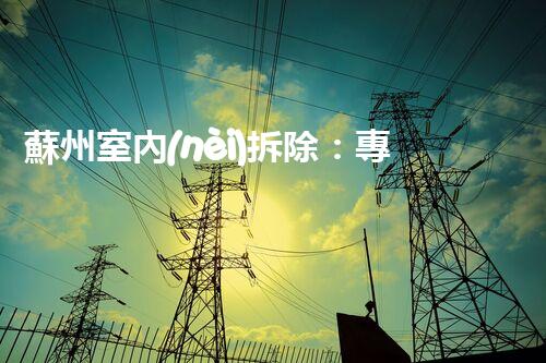 蘇州室內(nèi)拆除：專(zhuān)業(yè)高效，安全環(huán)保一站式服務(wù)
